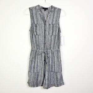 KELLY RENEE LINEN BLEND SLEEVELESS ROMPER